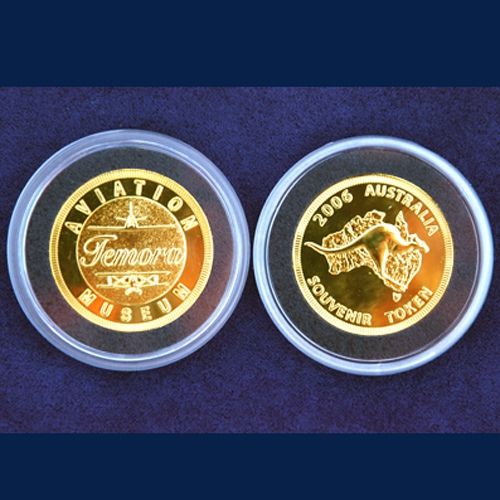 Temora Aviation Museum Souvenir Gold Coin
